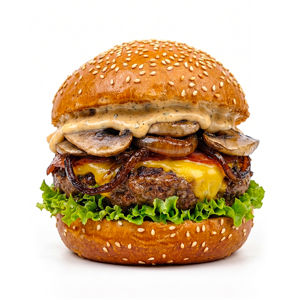 Garlic Mushroom Burger