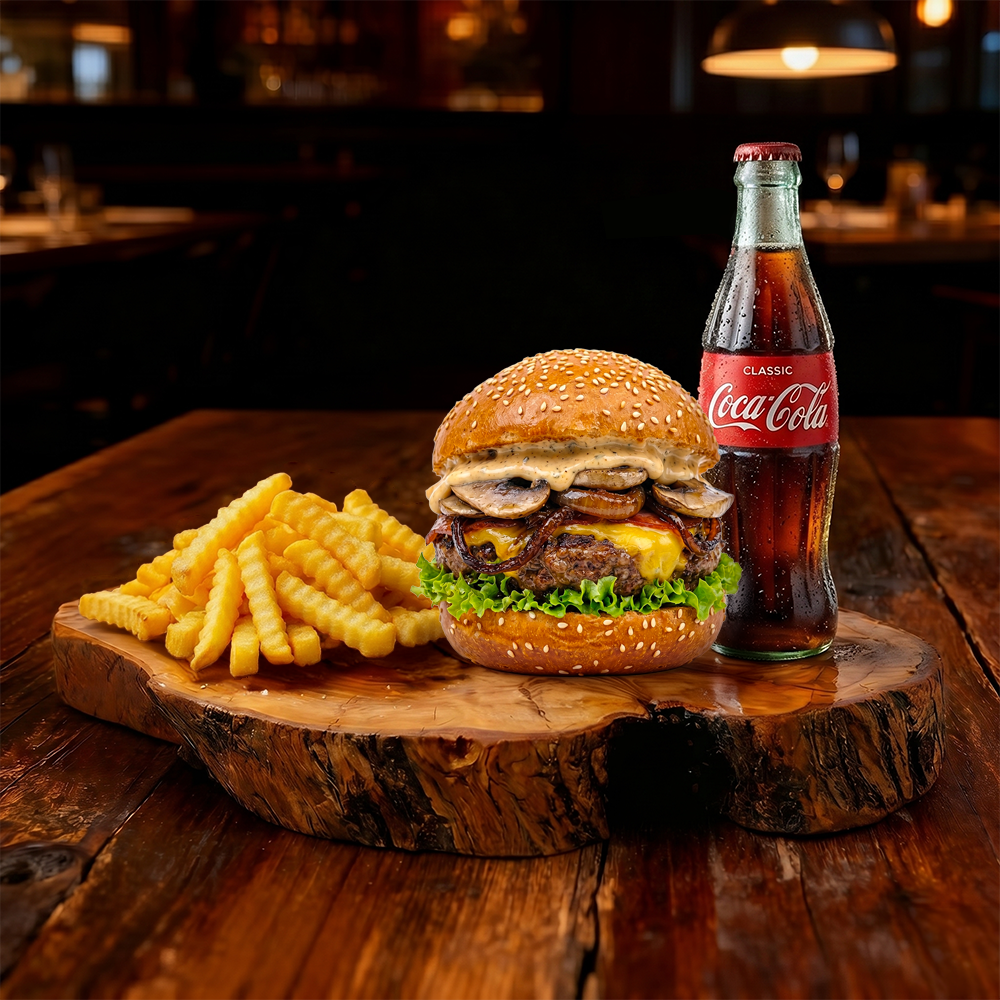 Huge Burger Menü